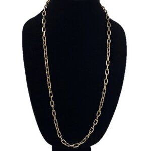 Gold and Silver Tone Cable Chain Necklace